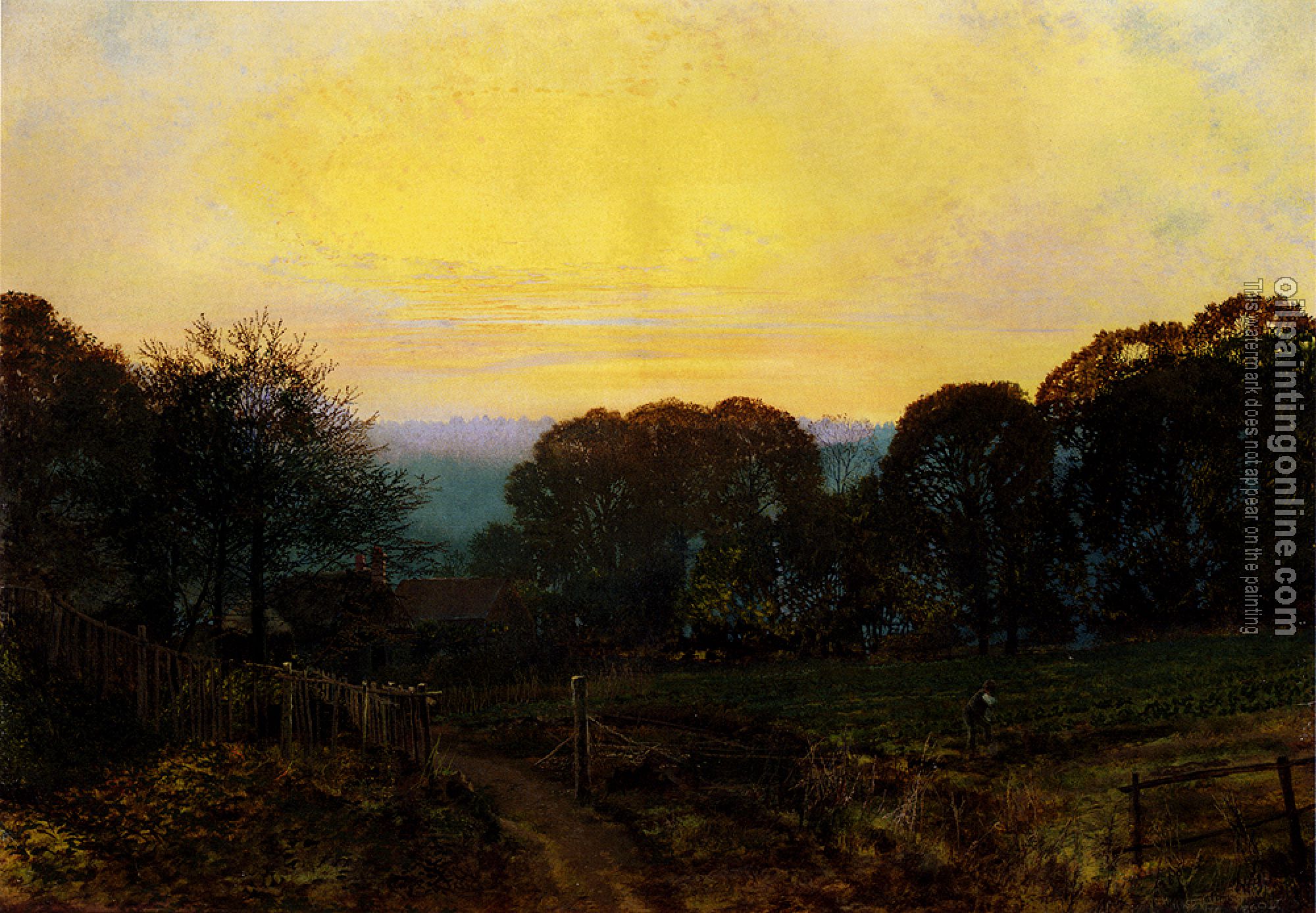 Grimshaw, John Atkinson - Twilight The Vegetable Garden